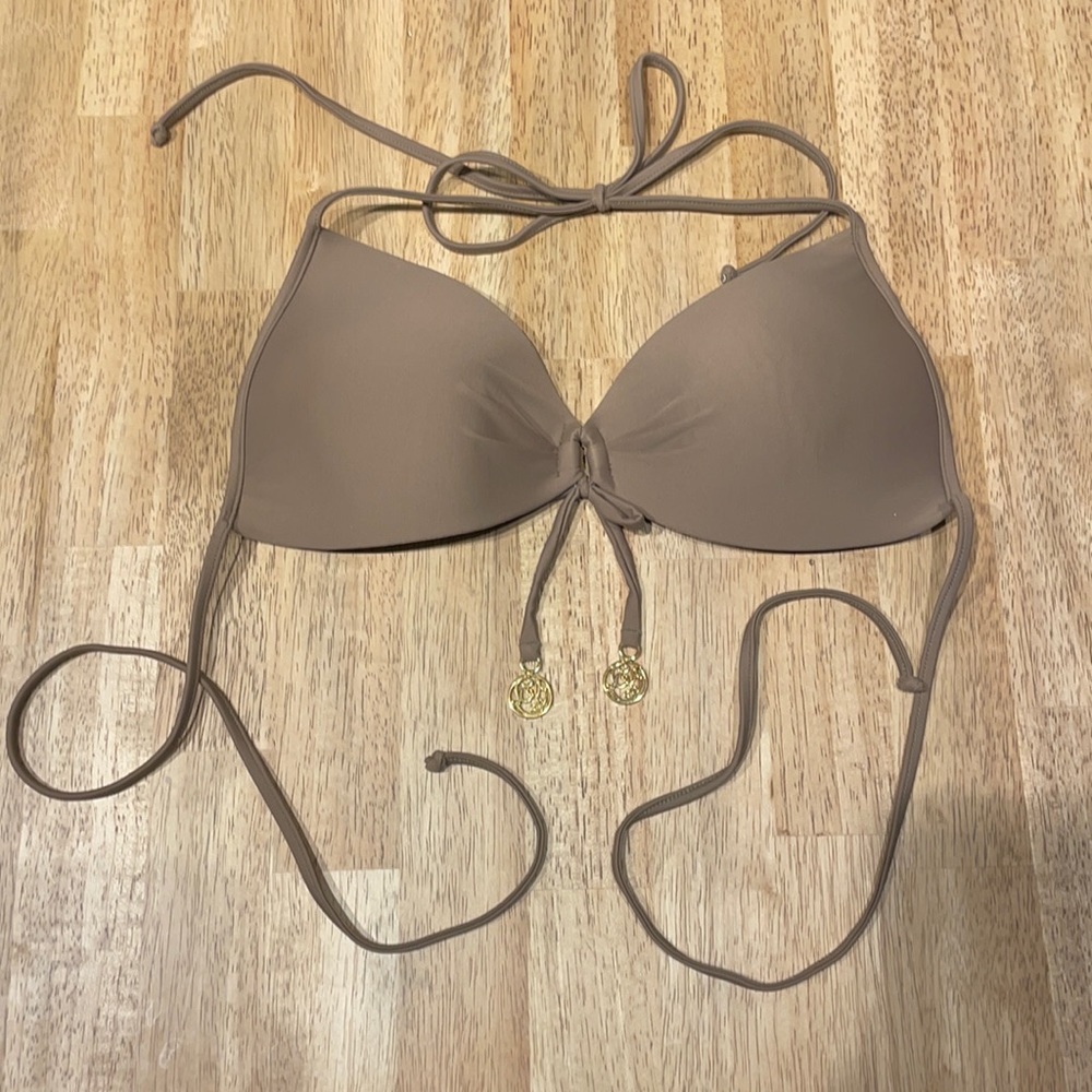 Luli Fama Molded Push Up Bandeau Halter Top